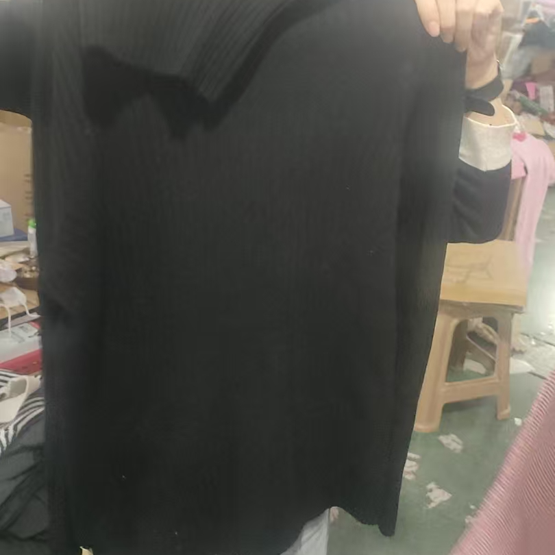 3550黑色100羊毛打底衫均码80-150斤