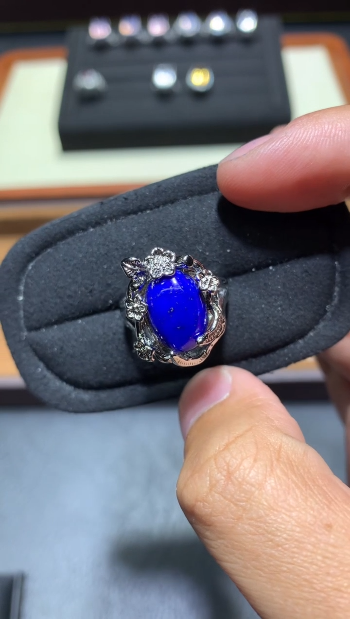 未镶嵌青金石戒指G53【多样性发其一】