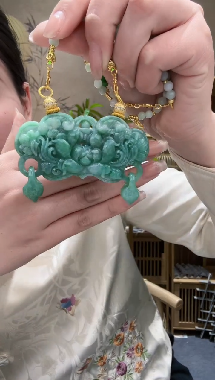 【闪购商品】翡翠耳饰未镶嵌吊坠