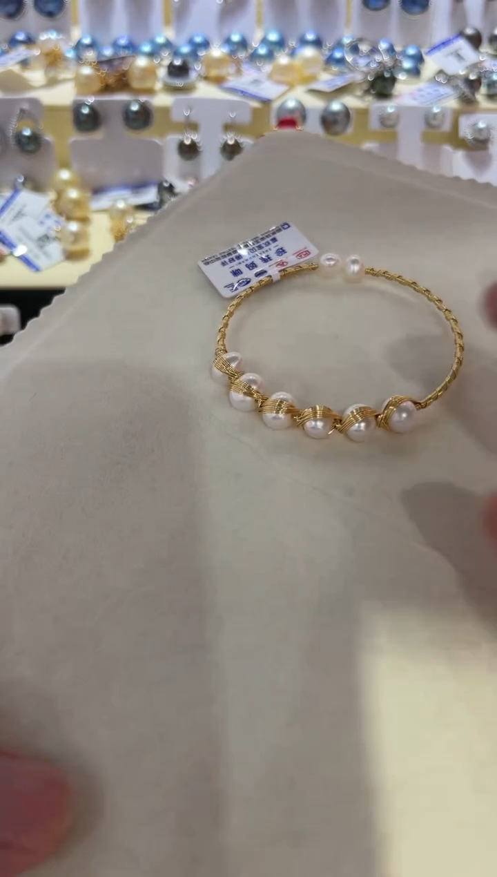 淡水珍珠手镯未镶嵌清货