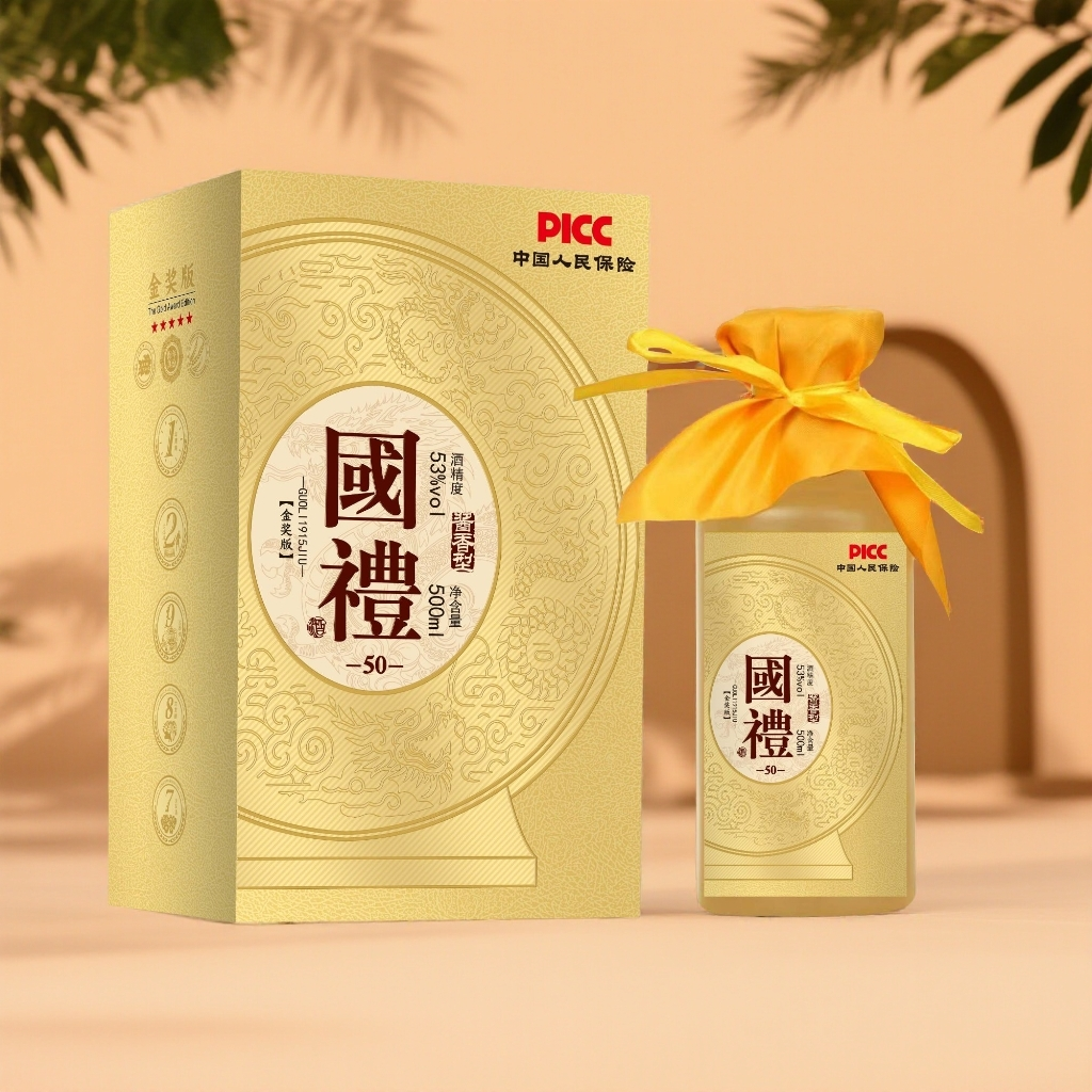 万顺【國禮1915】53度酱香型白酒500ml*2双支装纯粮酒