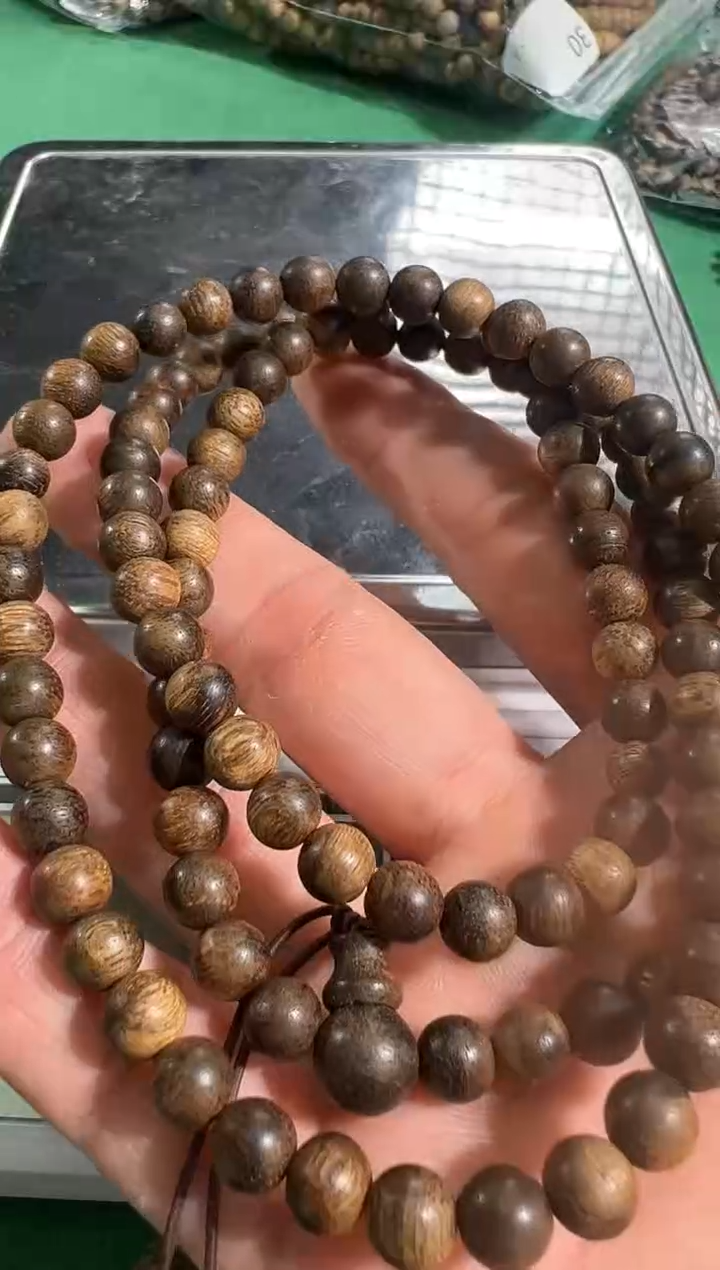 【闪购商品】沉香手串36号0.6+15克文莱黑棋多样性发一