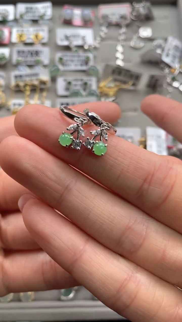 【闪购商品】翡翠戒指银S925镶嵌111111-6