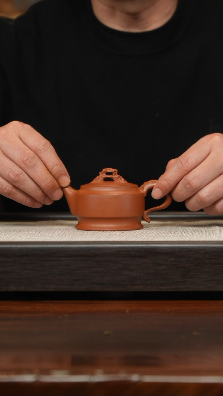【闪购商品】紫砂茶壶朱泥磐石