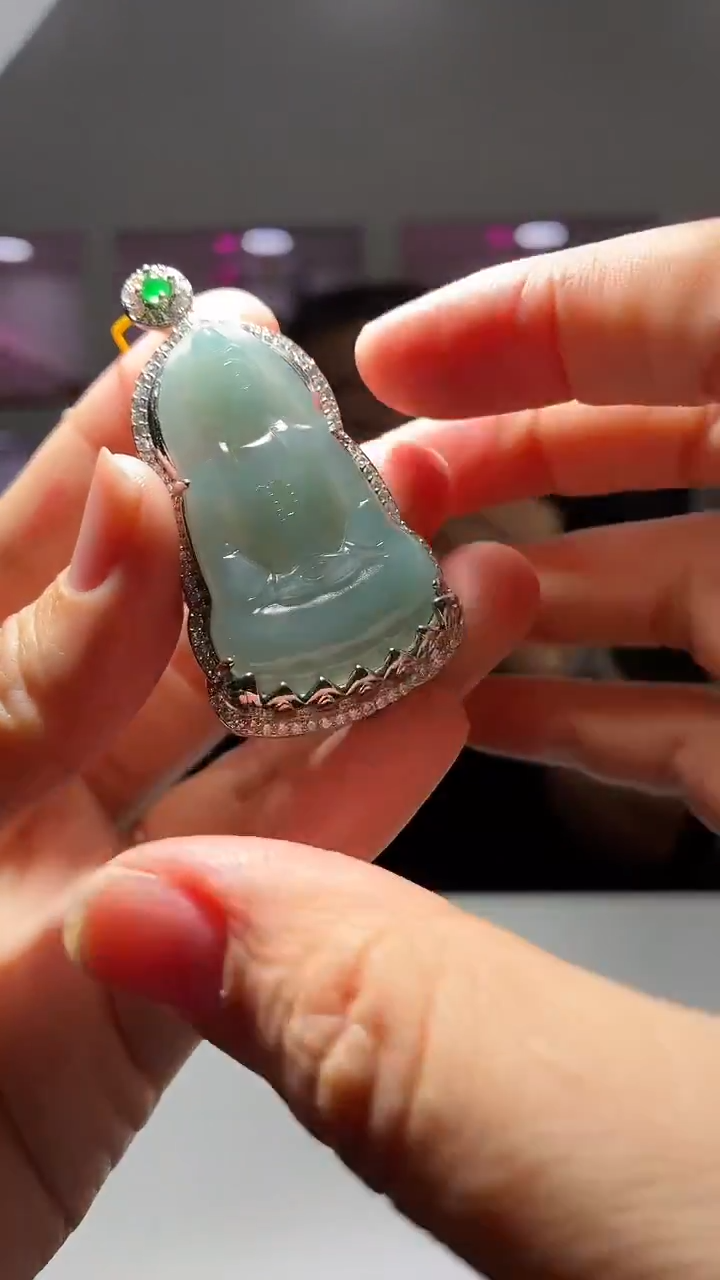 颈饰未镶嵌翡翠天然翡翠-14