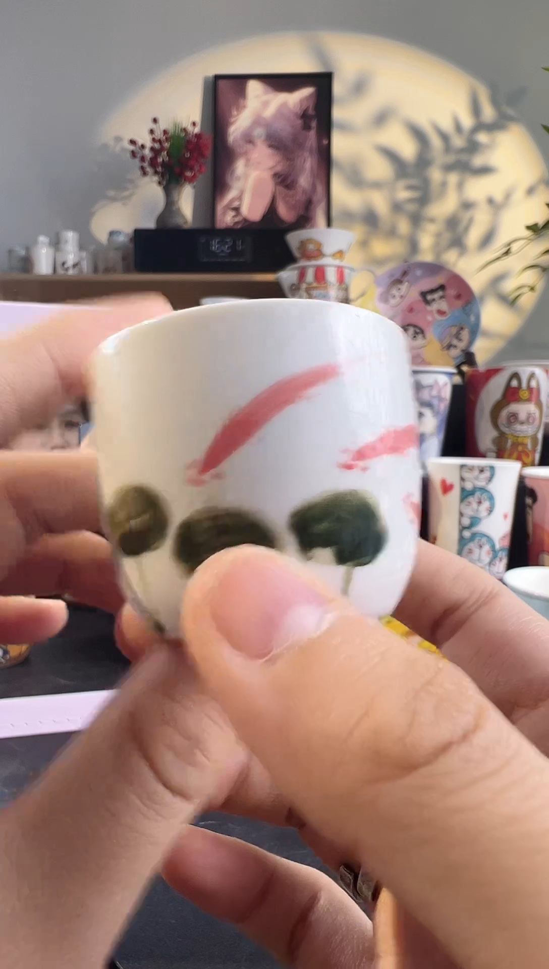 【闪购商品】摆件手工手绘陶瓷小杯杯