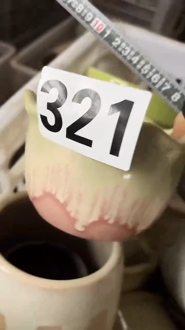 【闪购商品】陶瓷花盆高8.5cm内口11cm