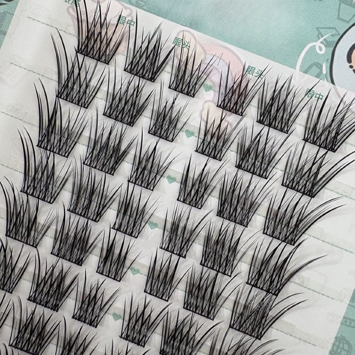 婴儿弯狐系眼尾自然仿真斜飞眼睫毛妈生感假睫毛柔软神器新手单簇