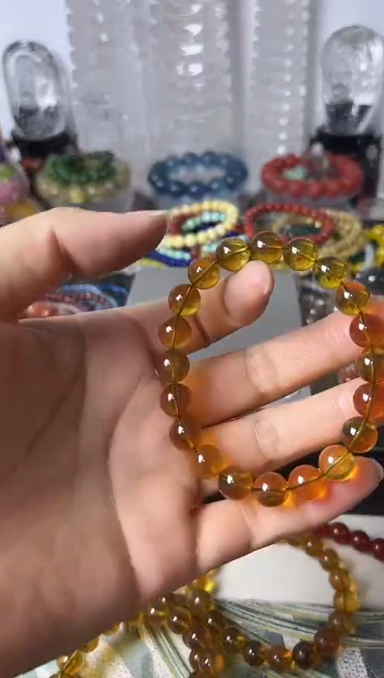 【闪购商品】琥珀手链未镶嵌矿坑