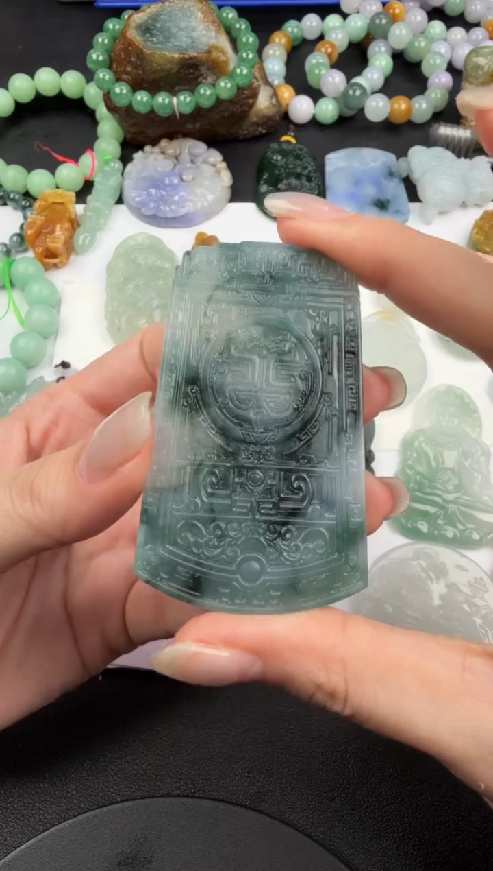 未镶嵌定制翡翠翡翠饰品-195 毛货