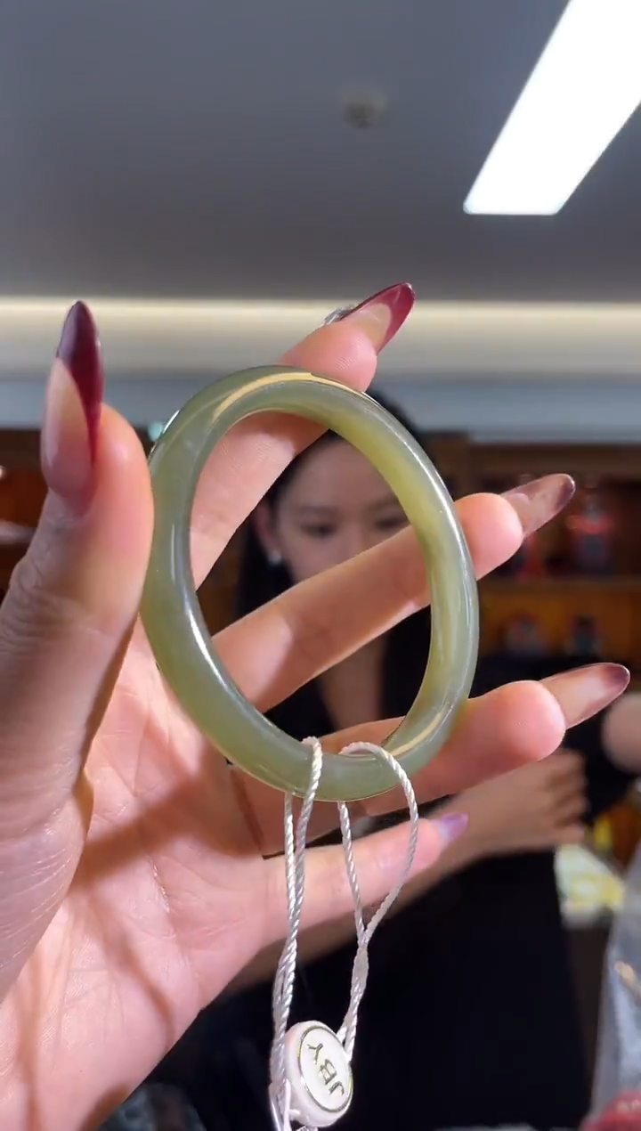 未镶嵌手镯和田玉（多样性发一件）*圈口54-条宽8