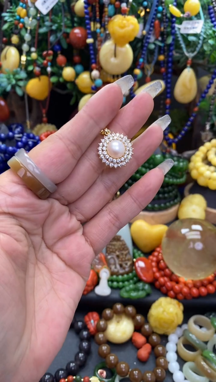 【闪购商品】淡水珍珠颈饰未镶嵌珍珠吊坠