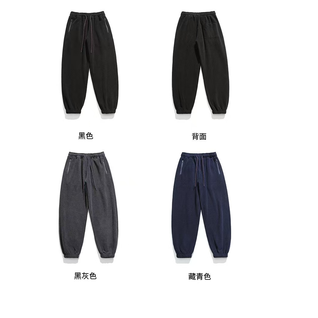 老芊大涵《断码捡漏》百搭宽松摇粒绒束脚裤 LK8006