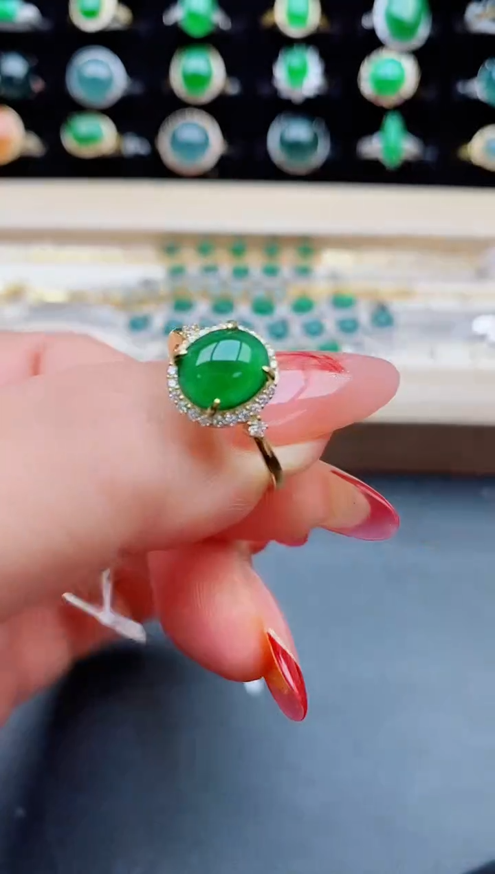 【闪购商品】翡翠戒指银S925镶嵌2121212121321