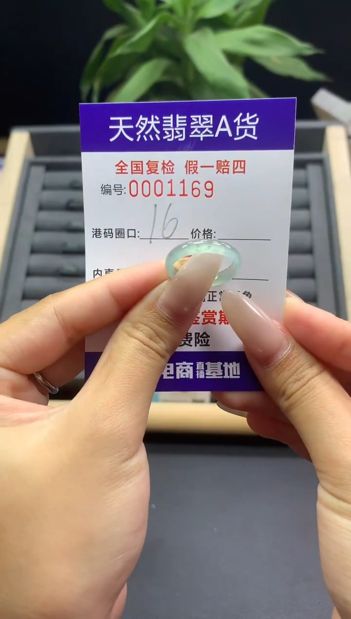 未镶嵌戒指翡翠天然  1169