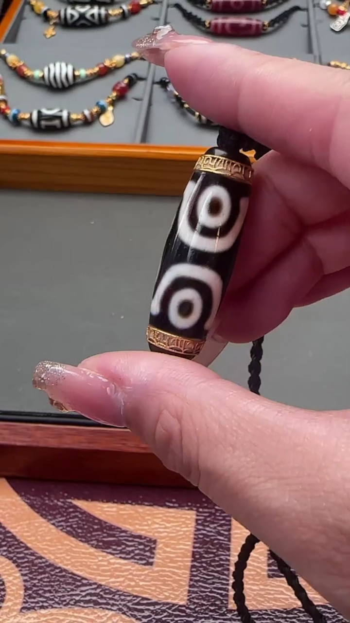 【闪购商品】玛瑙/玉髓颈饰18K金镶嵌上肯七眼锁骨链多样性发一