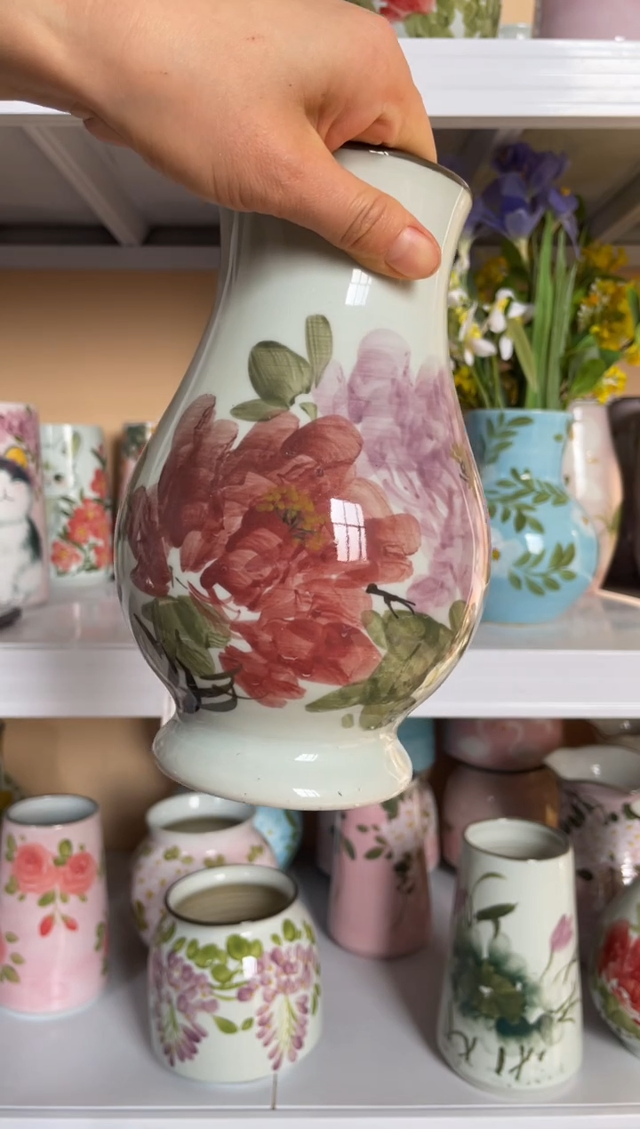 瓶陶景德镇手绘花瓶