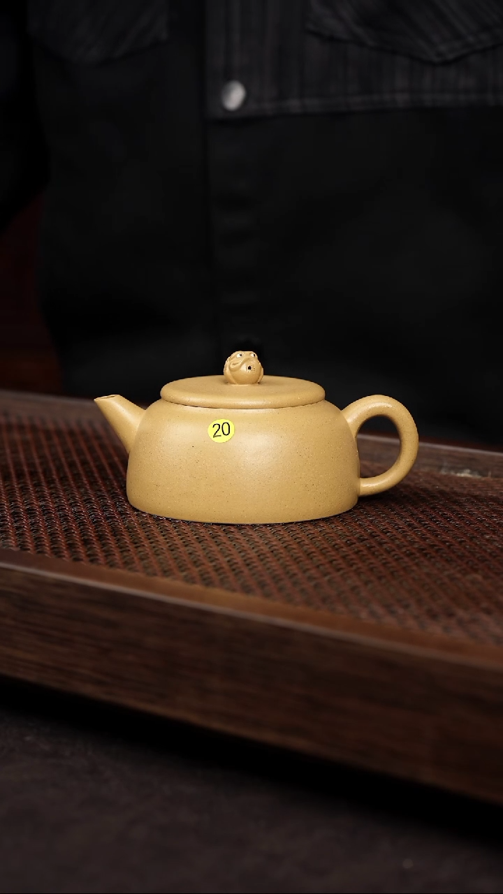 【闪购商品】紫砂茶壶黄金段光素平底壶