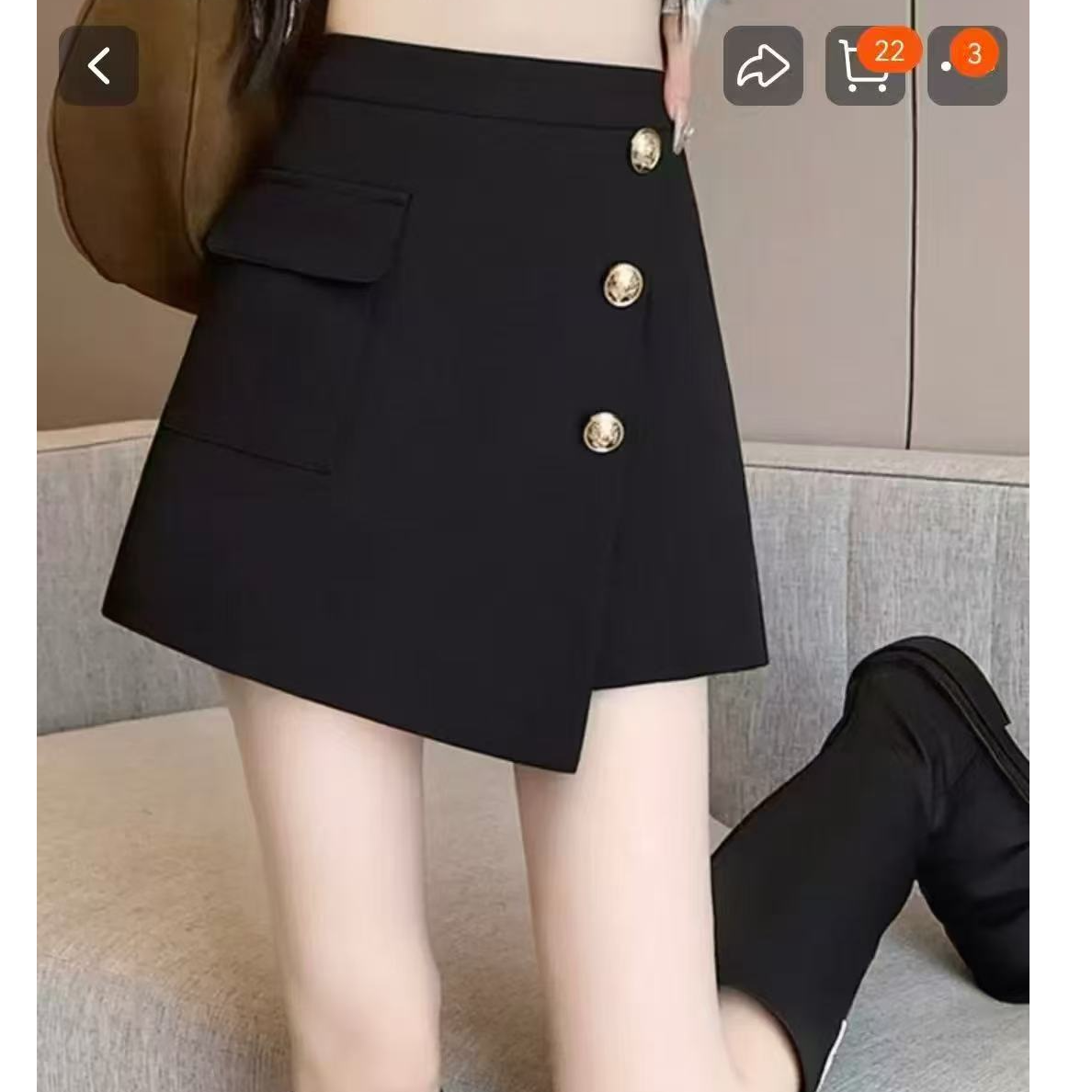 九儿家6036不规则短裤