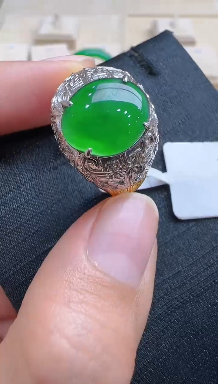 【闪购商品】翡翠戒指银S925镶嵌多样性团购发一件