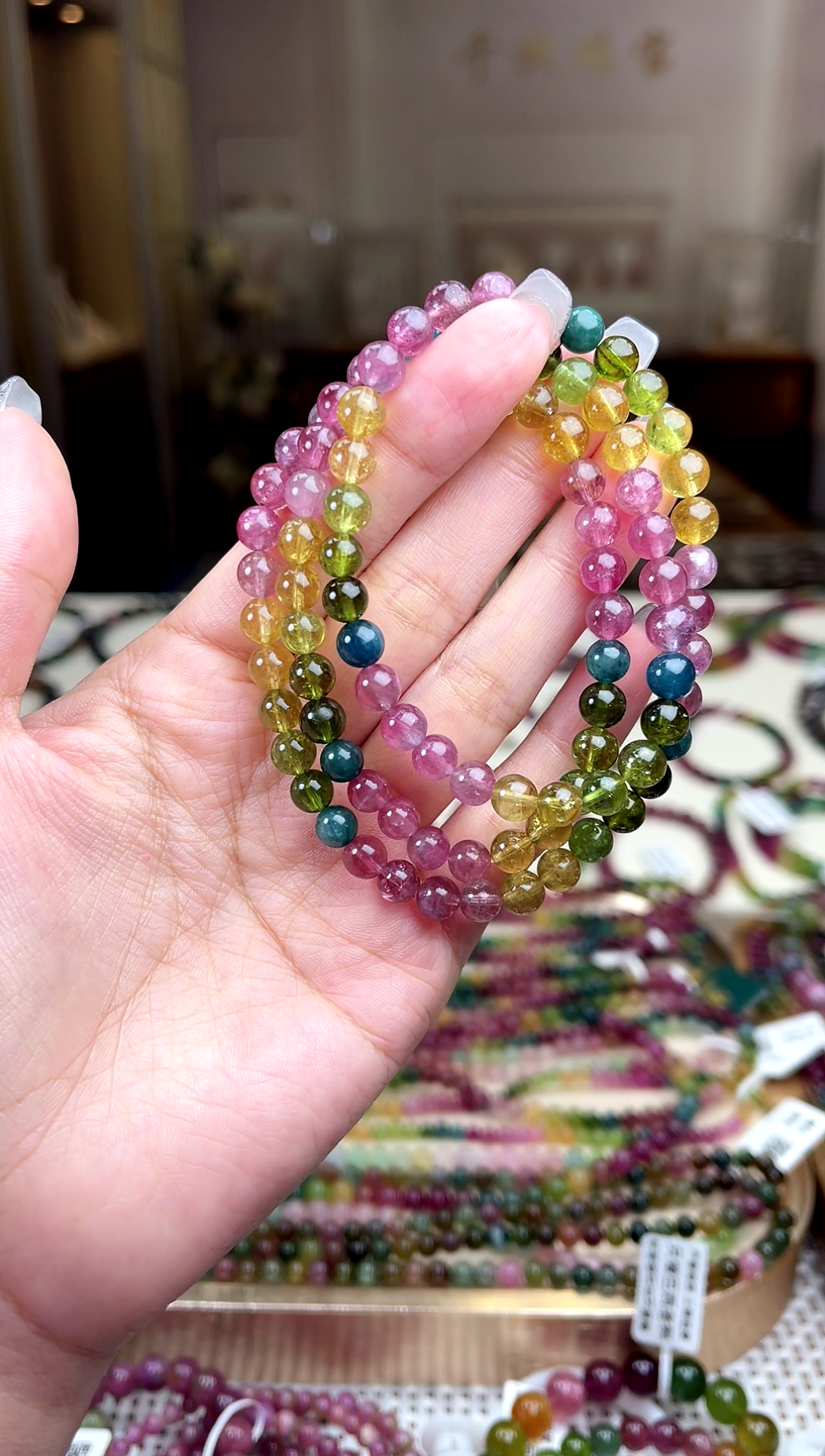 【闪购商品】碧玺/未镶嵌6mm+碧玺多圈多样性发货