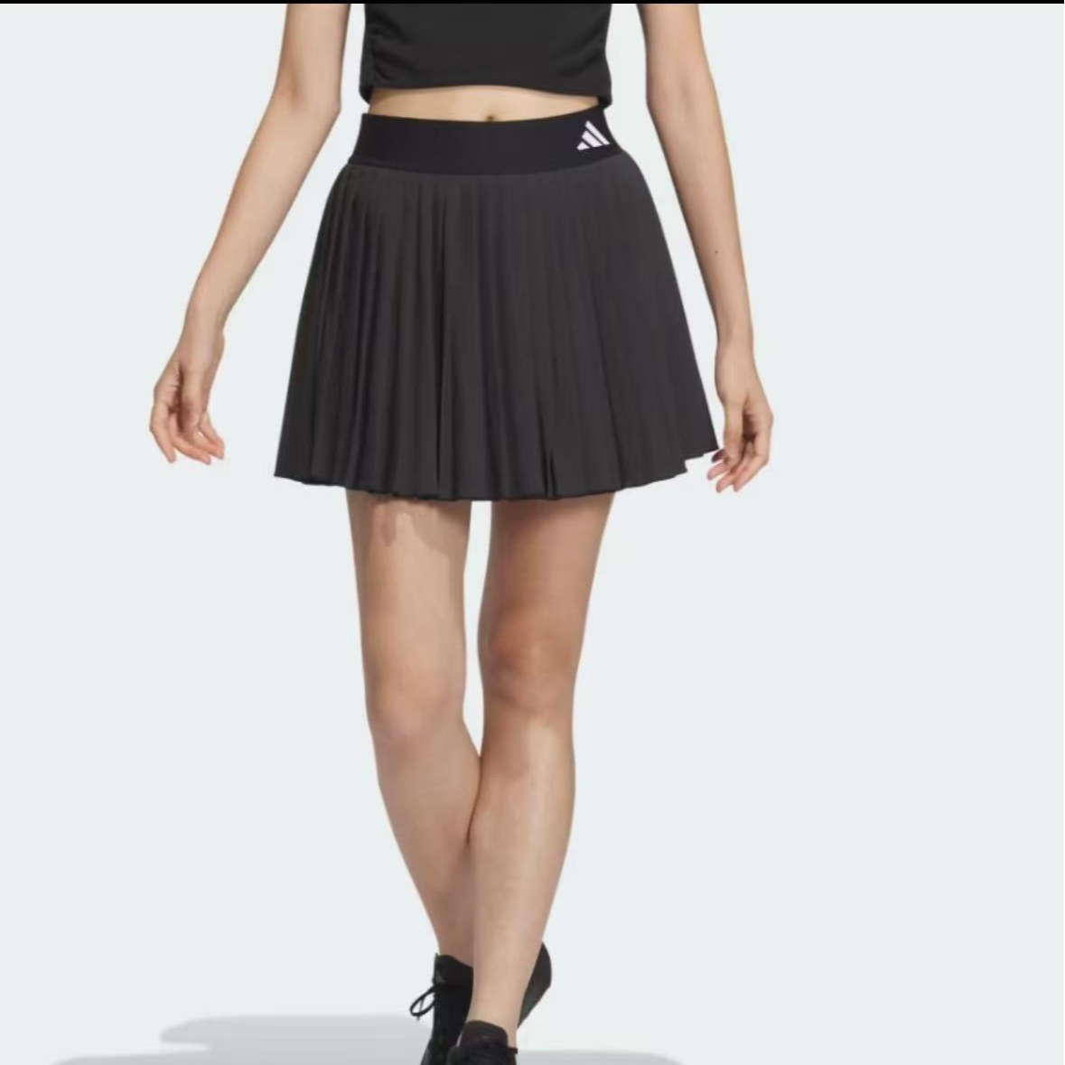 阿迪达斯DANCE SKIRT 运动休闲百褶短裙JY7700