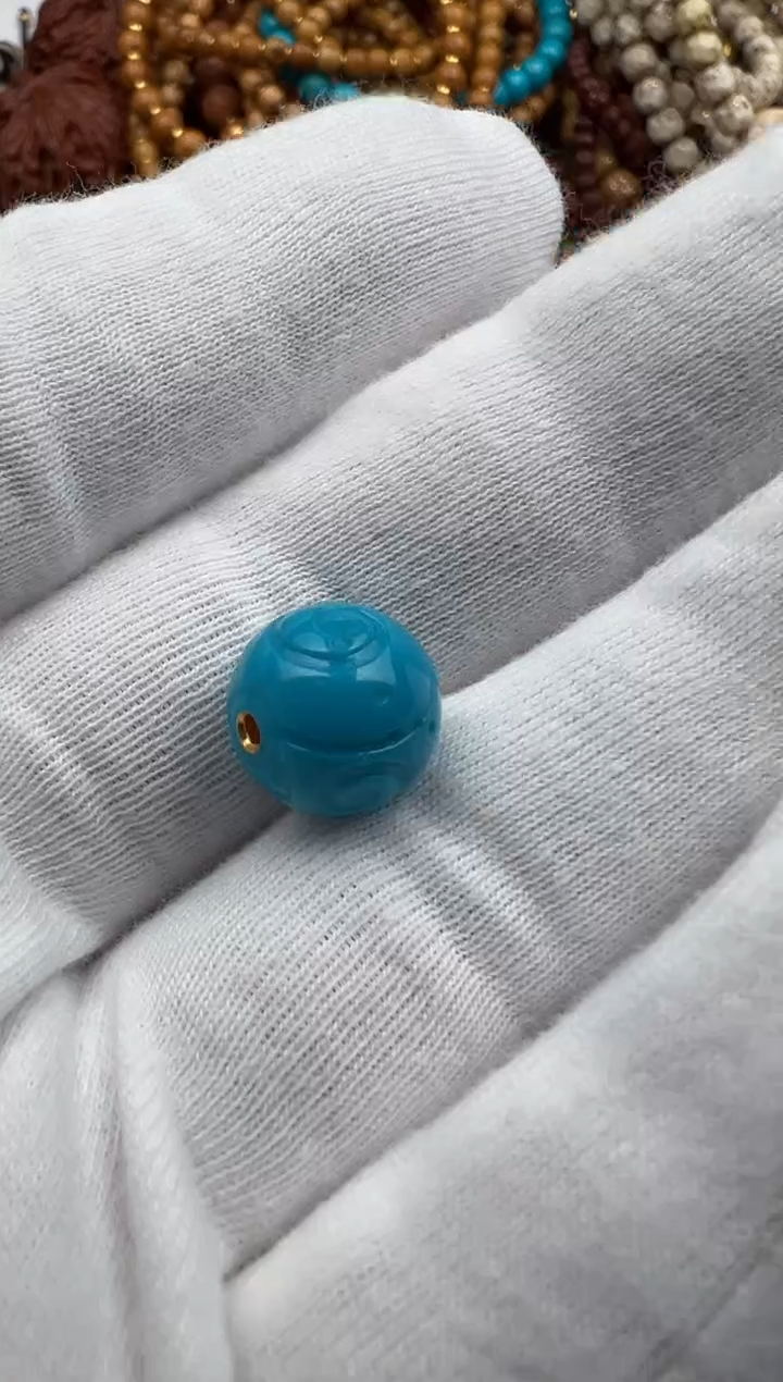 未镶嵌绿松石手串丰*轩配饰