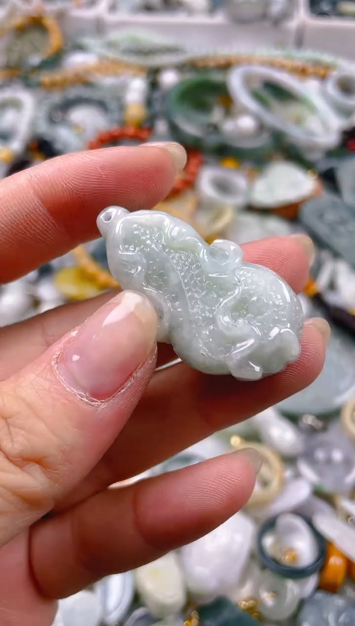 【闪购商品】翡翠颈饰未镶嵌/L/翡翠A货一图一物