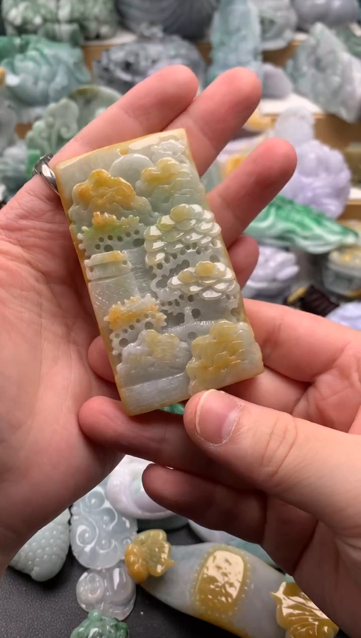 吊坠(不含链)未镶嵌翡翠1