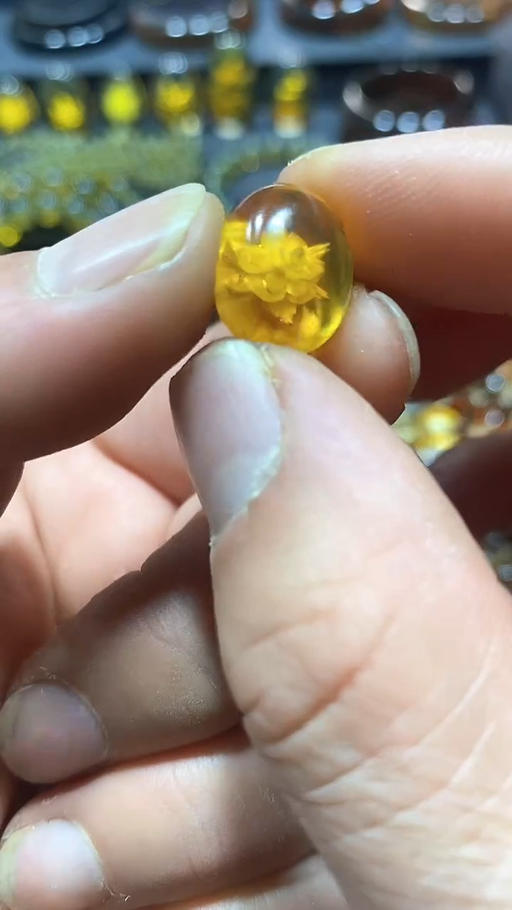 琥珀颈饰未镶嵌天然缅甸琥珀