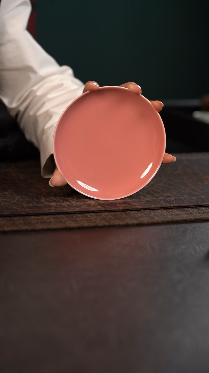 【闪购商品】杯初蓝舍桃红小壶承