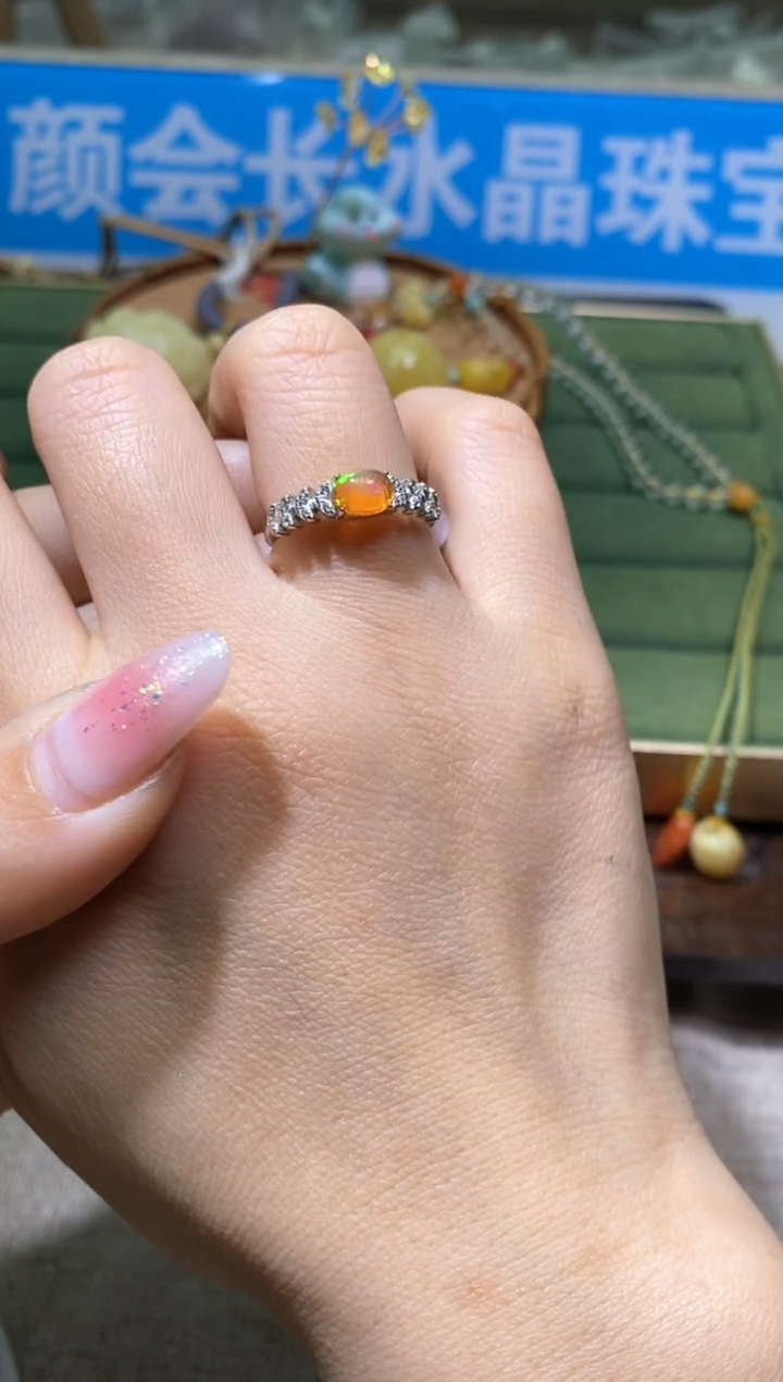 【闪购商品】欧泊戒指未镶嵌多样性发一件401