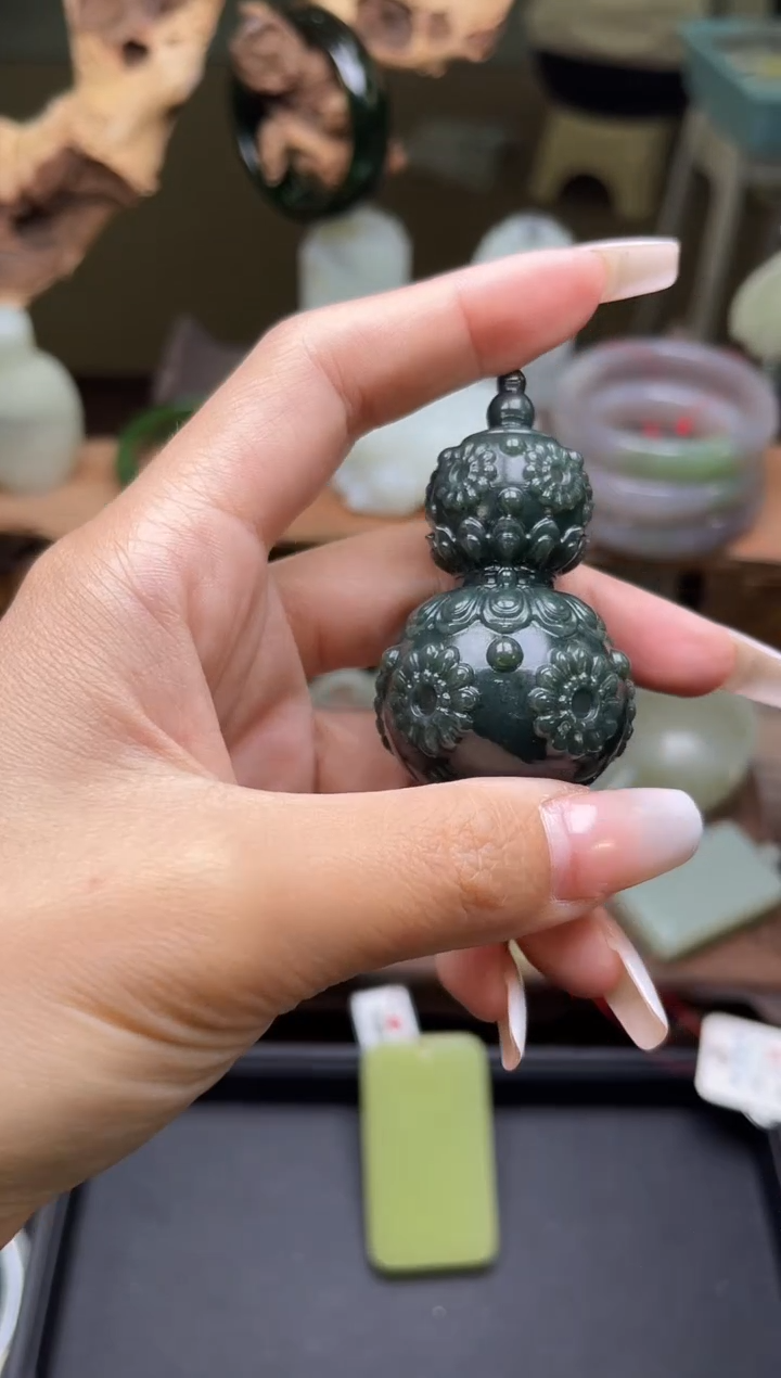【闪购商品】和田玉手把未镶嵌青海希拉 葫芦 多样性发一