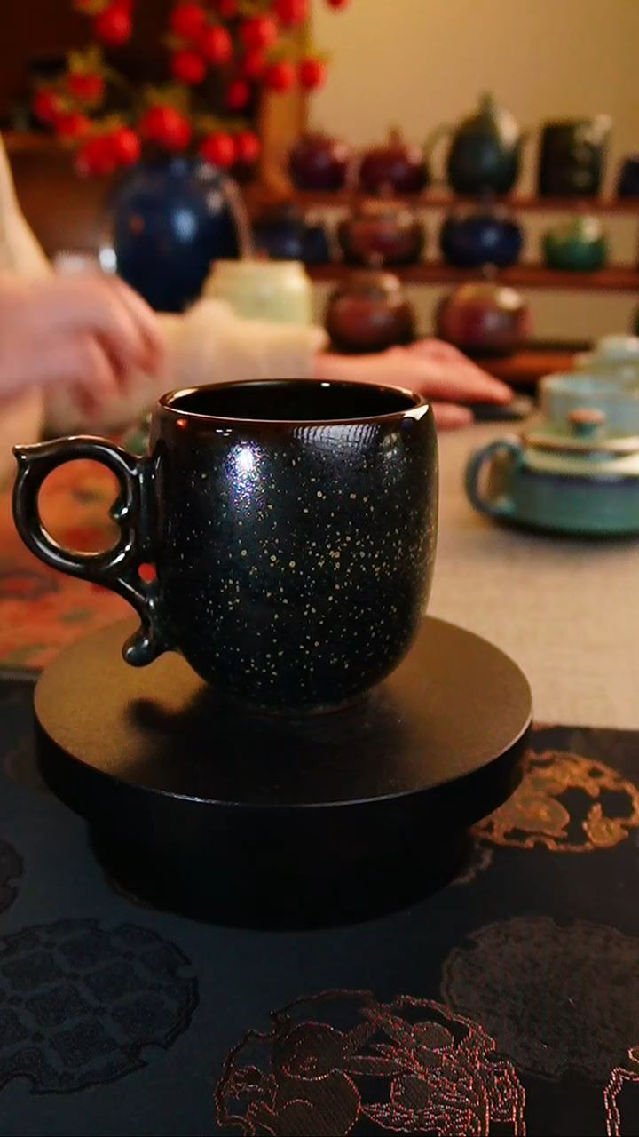 【闪购商品】瓷片259  手作手柄杯