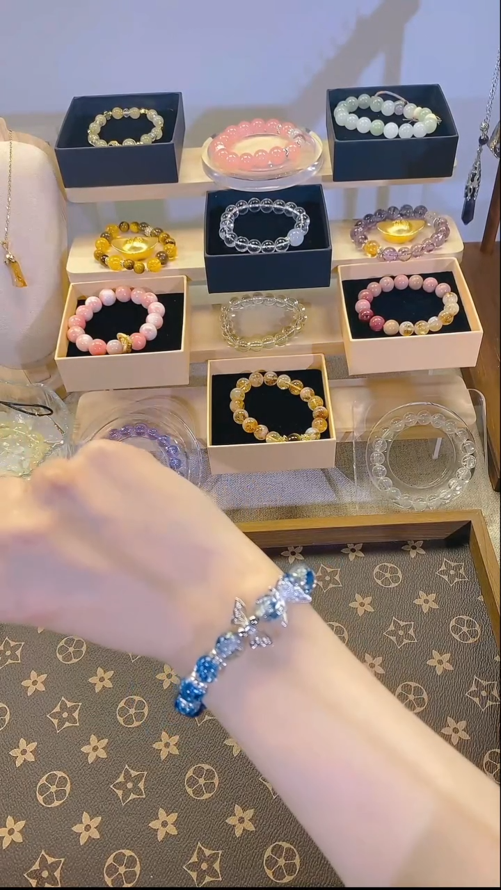 水晶手链未镶嵌水晶手串