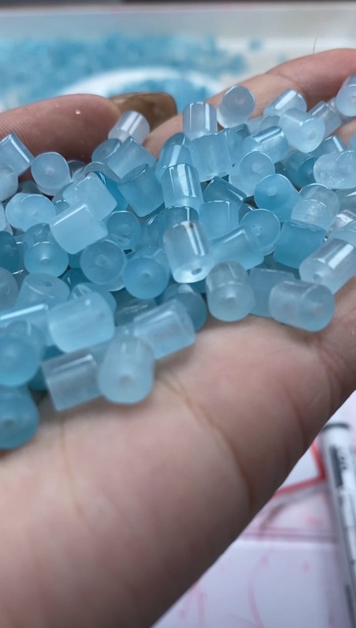 【闪购商品】玛瑙/玉髓颈饰未镶嵌w932粉水晶10mm*20颗