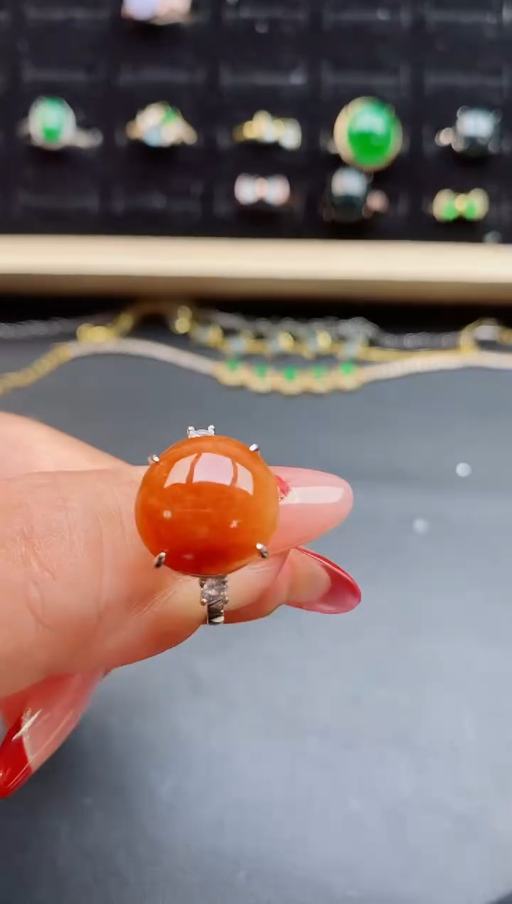 【闪购商品】翡翠戒指银S925镶嵌5085050