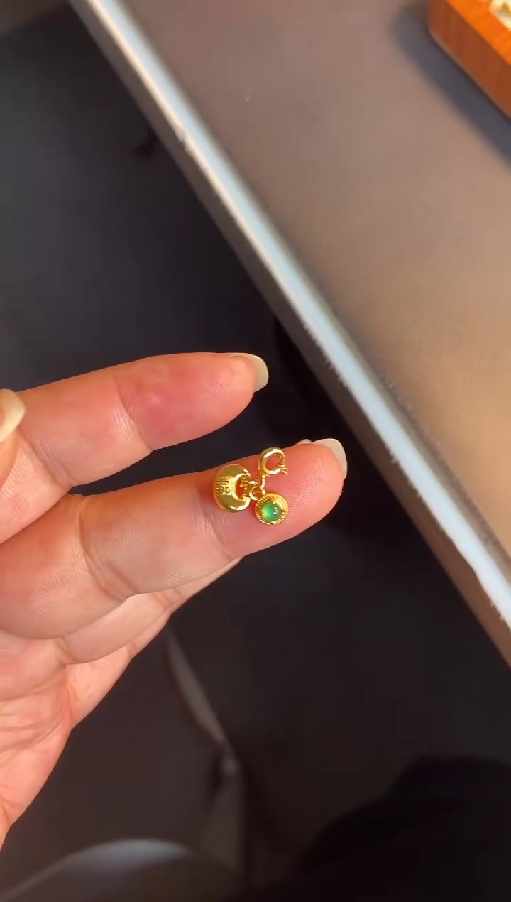 吊坠(不含链)银S925镶嵌翡翠1