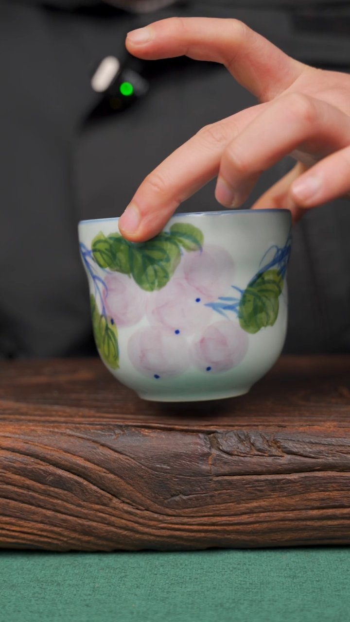 【闪购商品】瓷片54景德镇杯釉下手工手绘瓷器