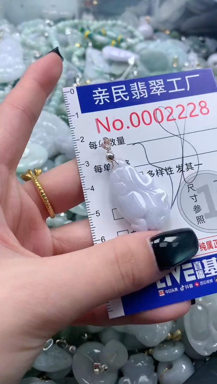 翡翠未镶嵌吊坠(不含链)2228