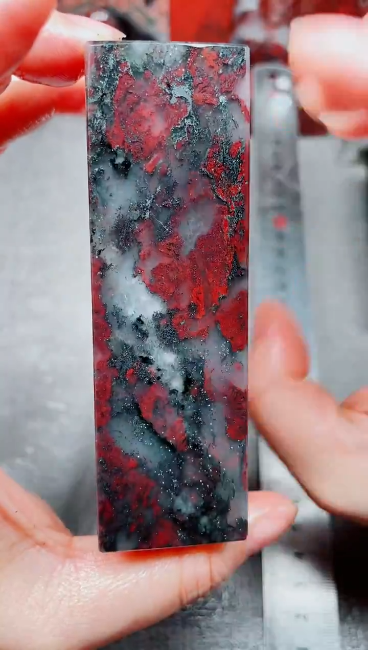 桂林鸡血玉素章3.0左右29