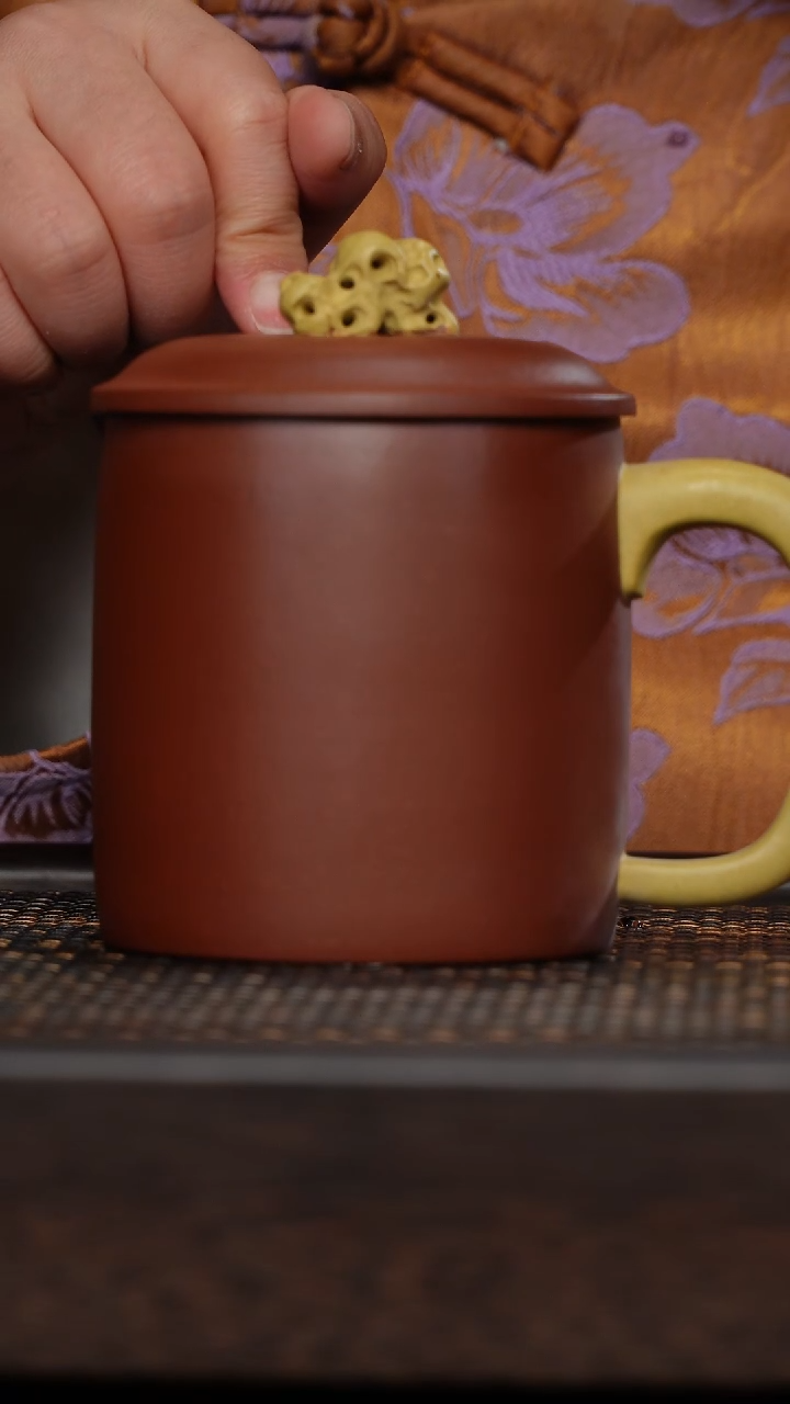 【闪购商品】紫砂茶杯非遗茶器-太湖石盖杯
