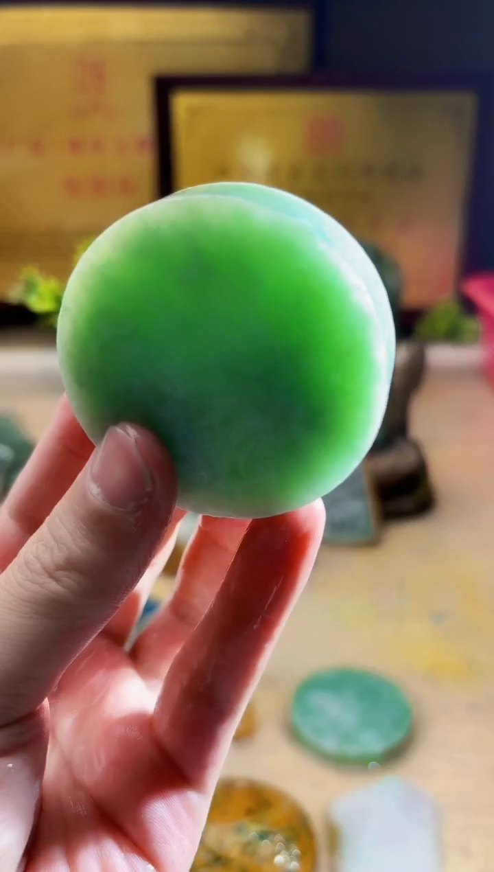 翡翠挂件未镶嵌A货张麦9139