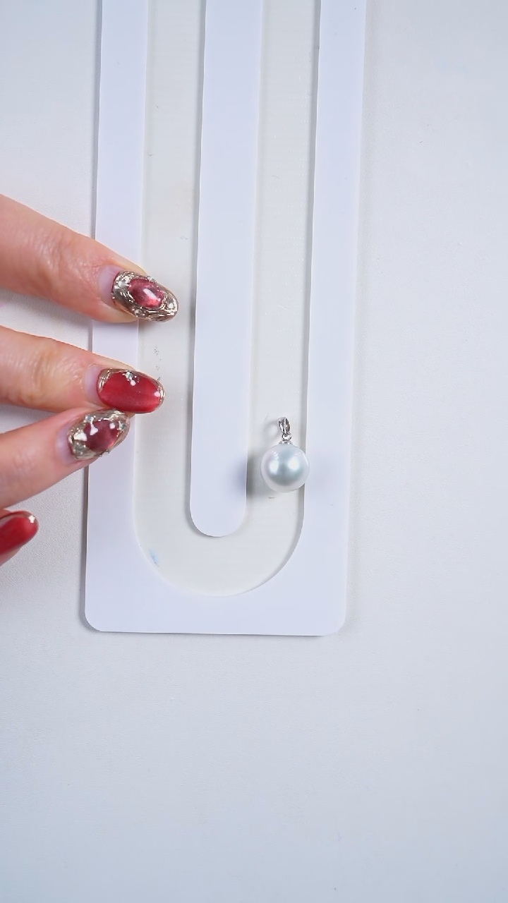 【闪购商品】海水珍珠吊坠(不含链)18K金镶嵌11-12mm澳白吊坠