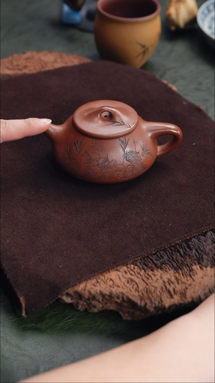 茶壶紫砂深**索10 李氏满瓢,LCH,陈腐清 水泥