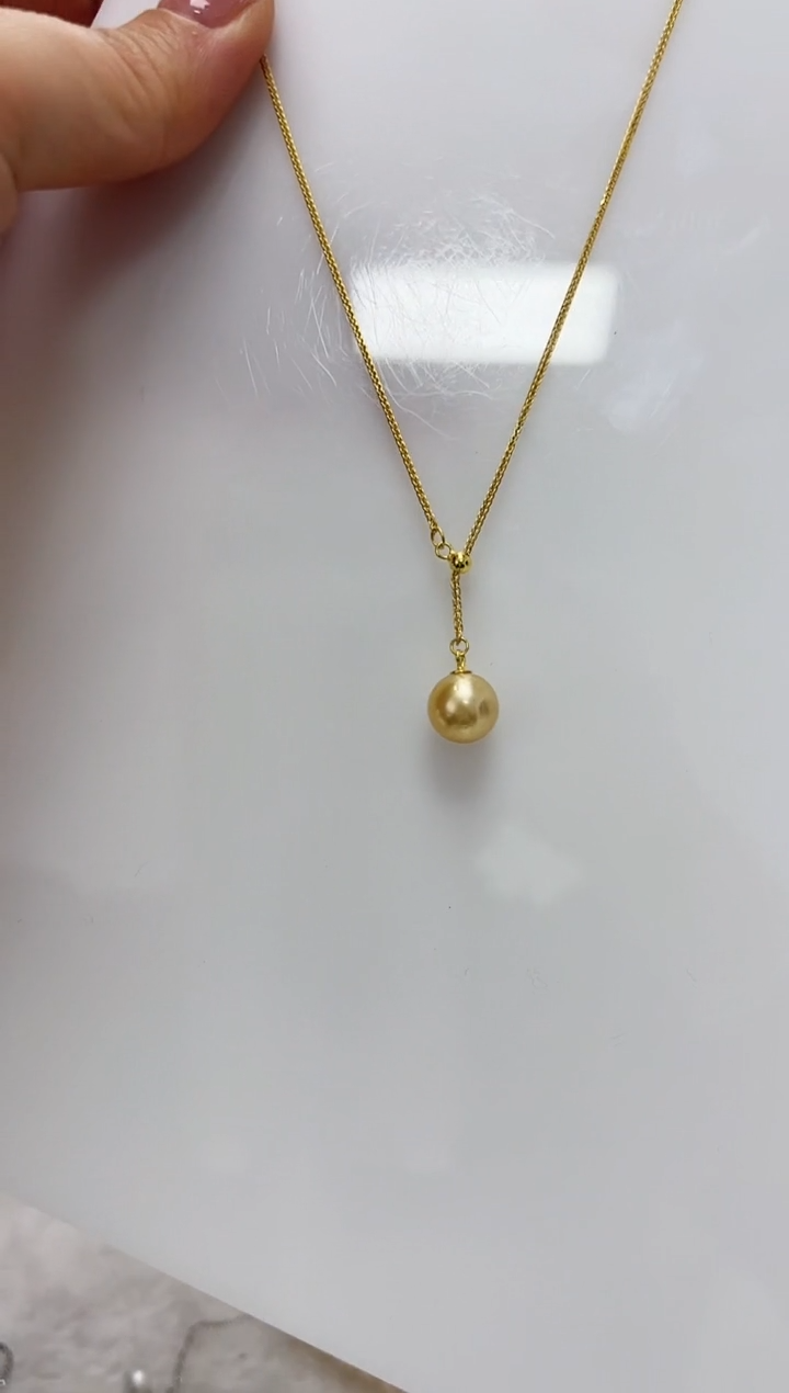 【闪购商品】海水珍珠DA银S925镶嵌套链 J195