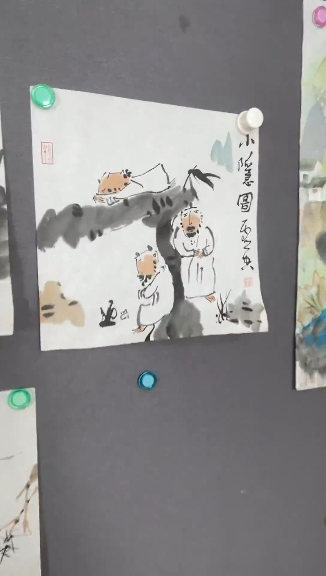 国画一****！国画山水花鸟作品