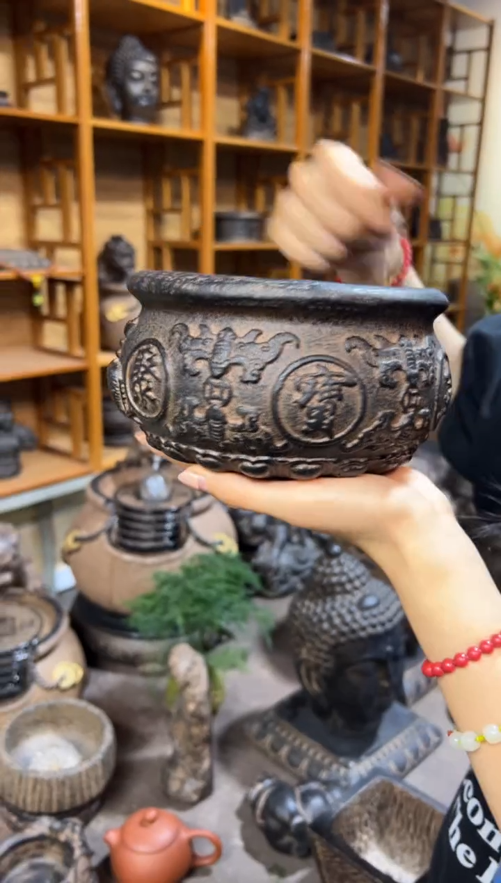 陶土【火山泥】聚宝盆