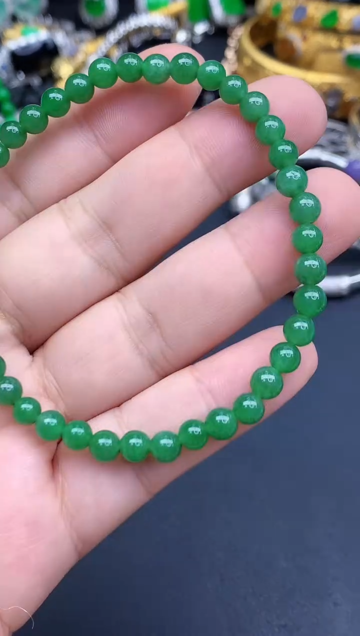 未镶嵌手链翡翠422-春日珠宝