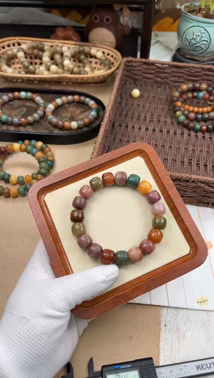 手串菩提根/象牙果a920 卡14 干磨玫瑰